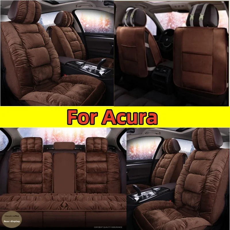 

Thickened short plush car seat cover in winter high-quality plush warm all-wrapped 5-seater seat cover For Acura ZDX 2006-2024
