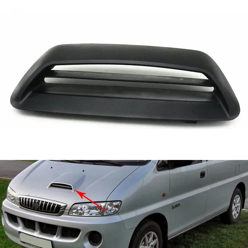 

Hood Scoop Air Flow Intake Vent Cover Moulding Cap Trim 864114A011 86411-4A011 For Hyundai H1 Starex SVX 1997-07 Libero 2000-07