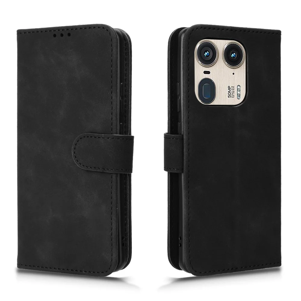 

Magnetic tower buckle Many Card Slot Wallet protective cover For Motorola Edge 50 Ultra Shockproof premium leather Phone Case