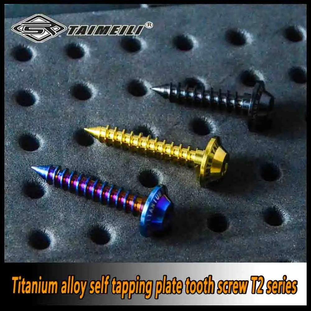 TAIMEILI Titanium bolt T2 Series Self tapping Motorcycle Die Screw M4/M5M6x12/15/20/25/30/35mm