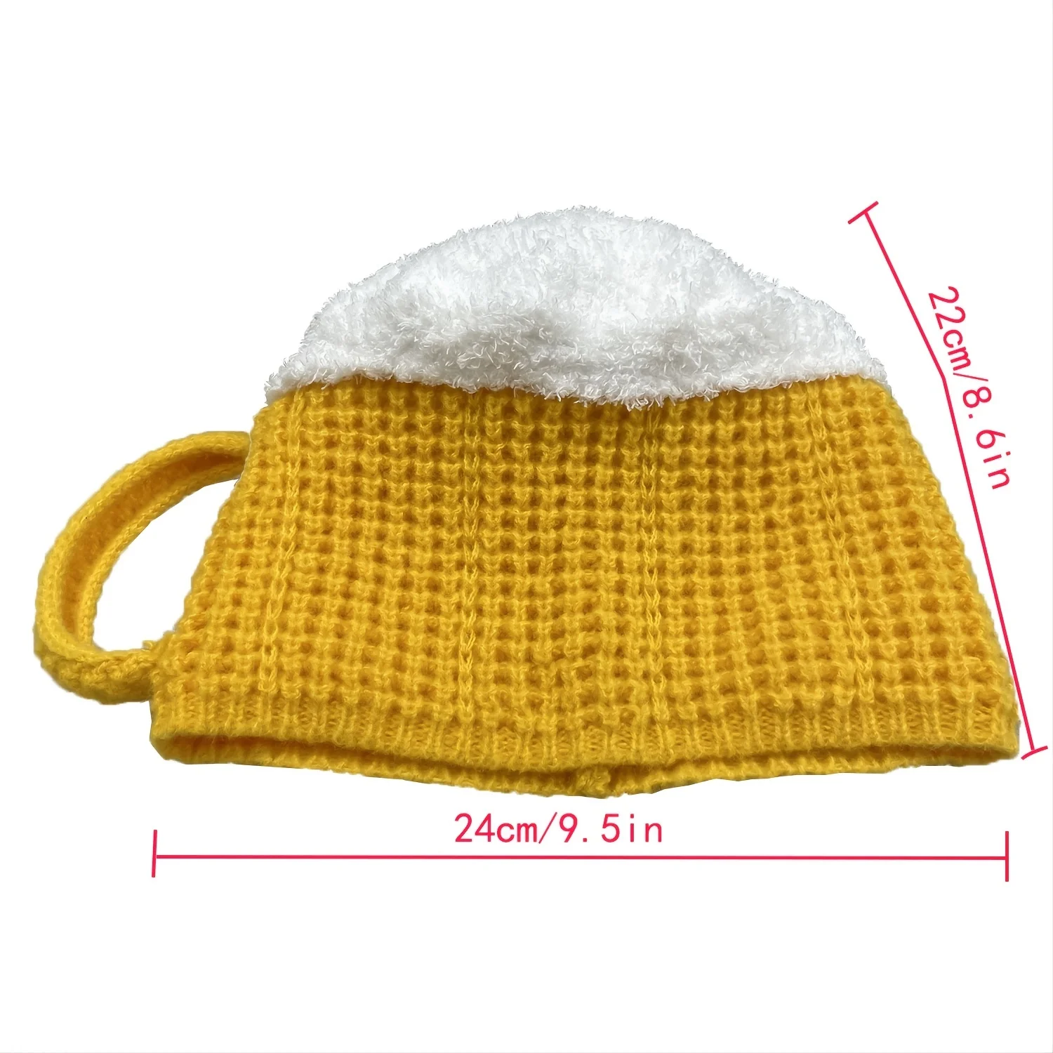 3D Beer Cup Czapki Beanie party Unisex Hairline Cap Beer Lovers Ear Warmers Dla Kobiet Mężczyzn Prezenty Noworoczne Walentynki Zabawny Prezent