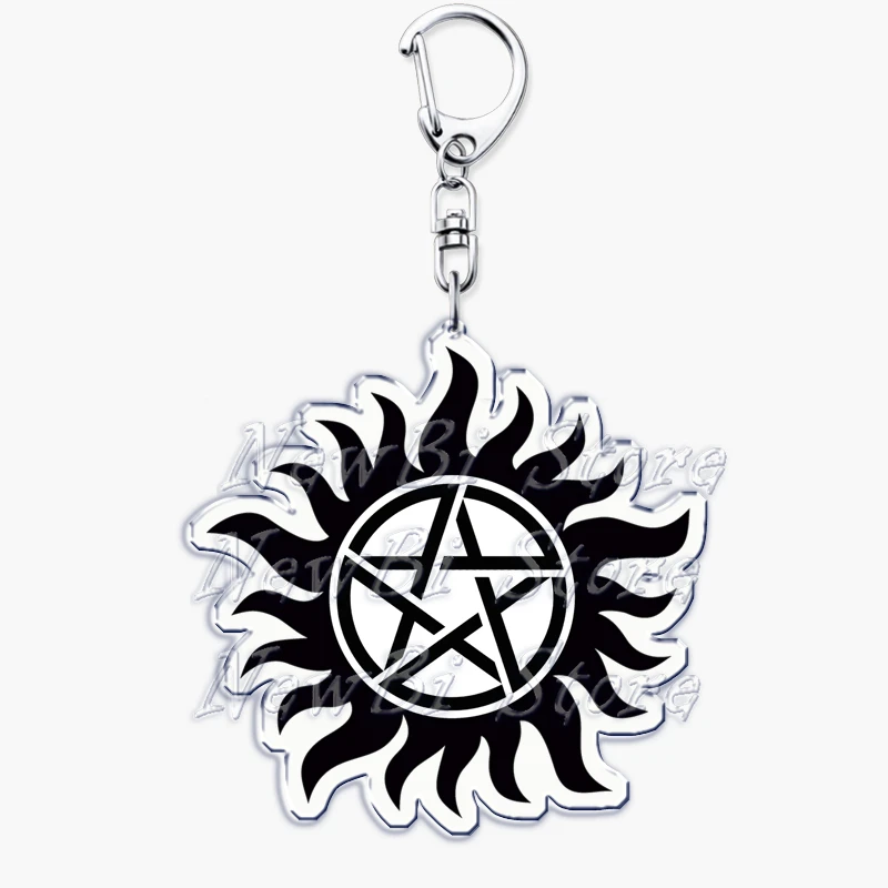 Popular Supernatural Keychains Dean Sam Winchester Keyring for Accessories Bag Key Chain Ring Jewelry Birthday Fans Friend Gifts