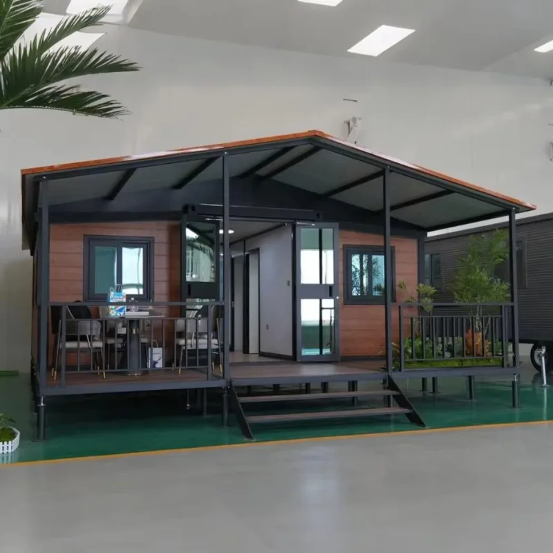 Customized 40Ft /20Ft Light Steel Pre Fabricated Modern Villa 2 3 4 5 Bedroom Expandable Container House For Sale Mobile Home