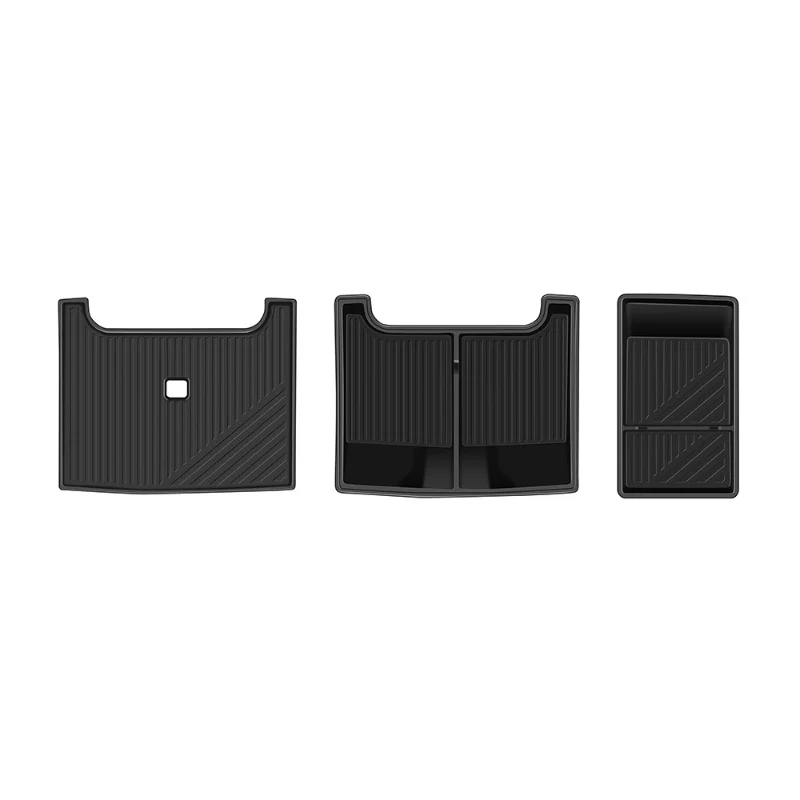 For Toyota FJ Cruiser 2026 Silicone Black Car Center Console Armrest Box Lower Storage Box Storage Tray Interior Car Accessories