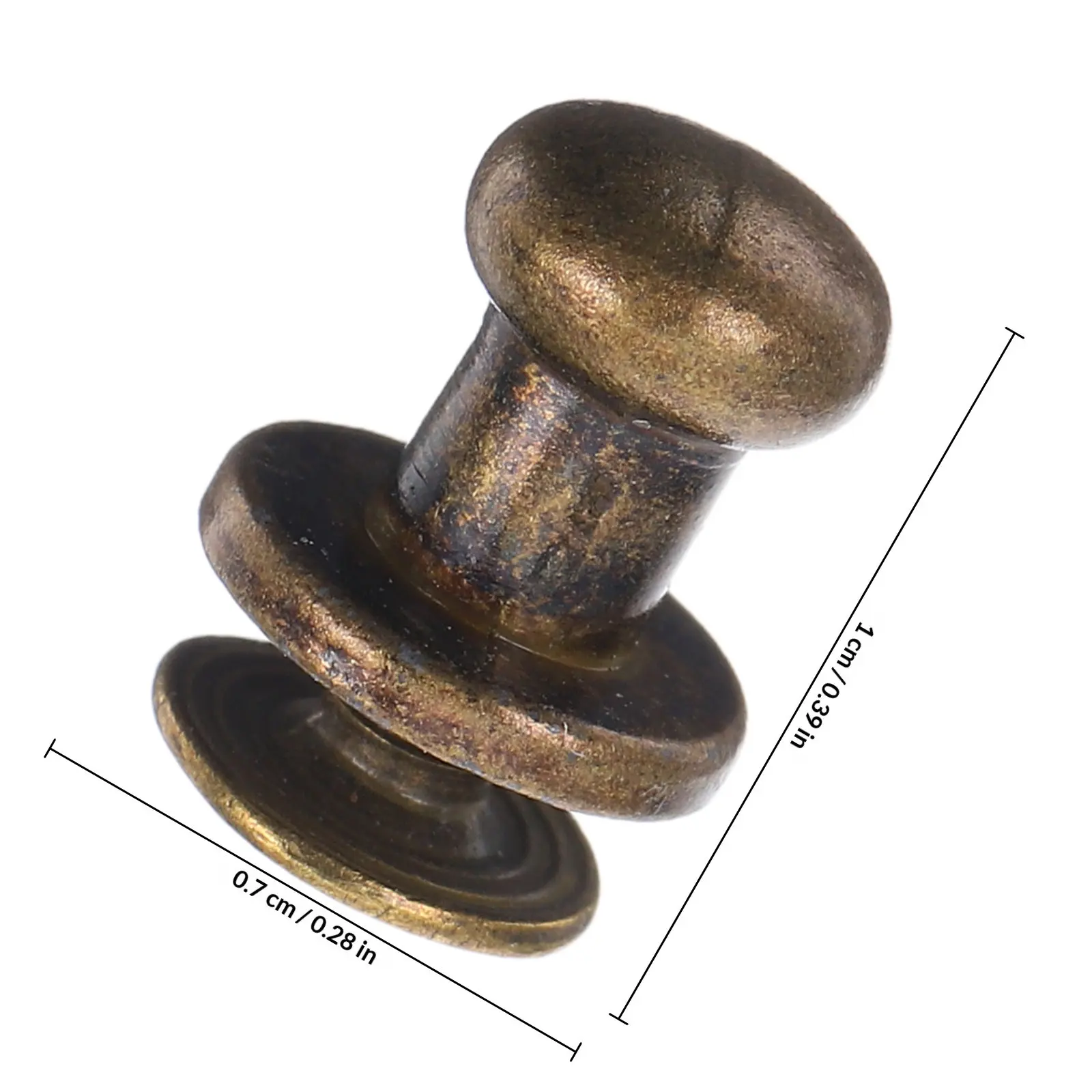 20Sets Miniature Bronze Cabinet Pull Handles Small Vintage Knobs for Drawers Jewelry Boxes Simple Installation