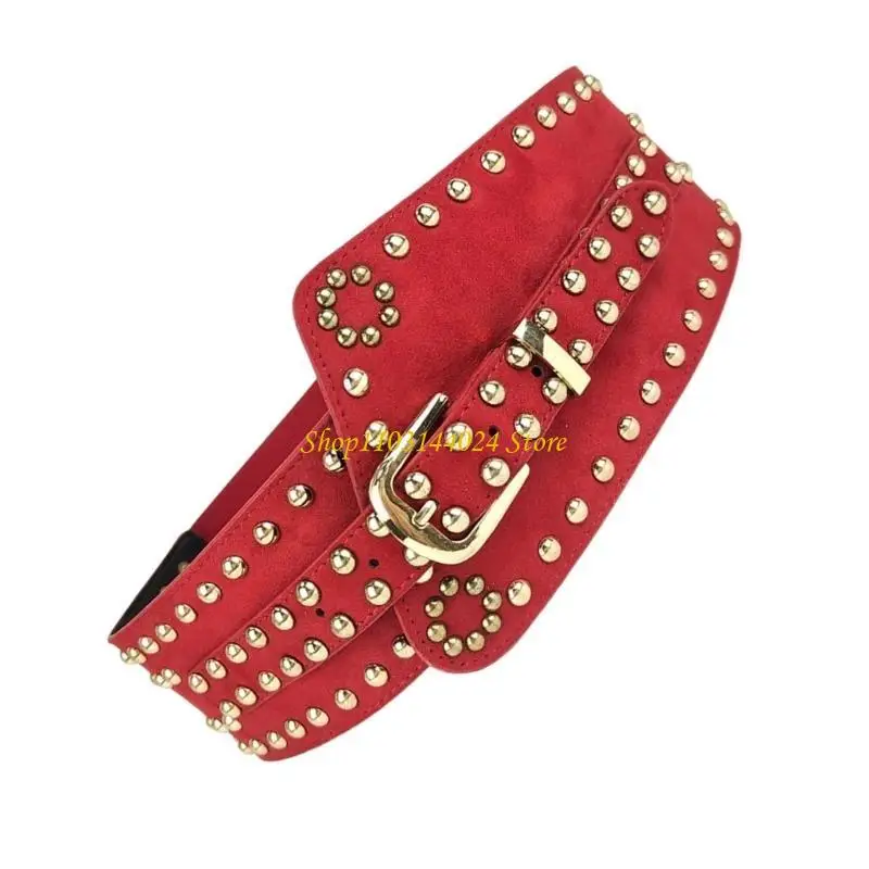 N5KE CORSETS للنساء القابل للتعديل مشد مثير تمثال نصفي مع ديكور برشام سبيكة