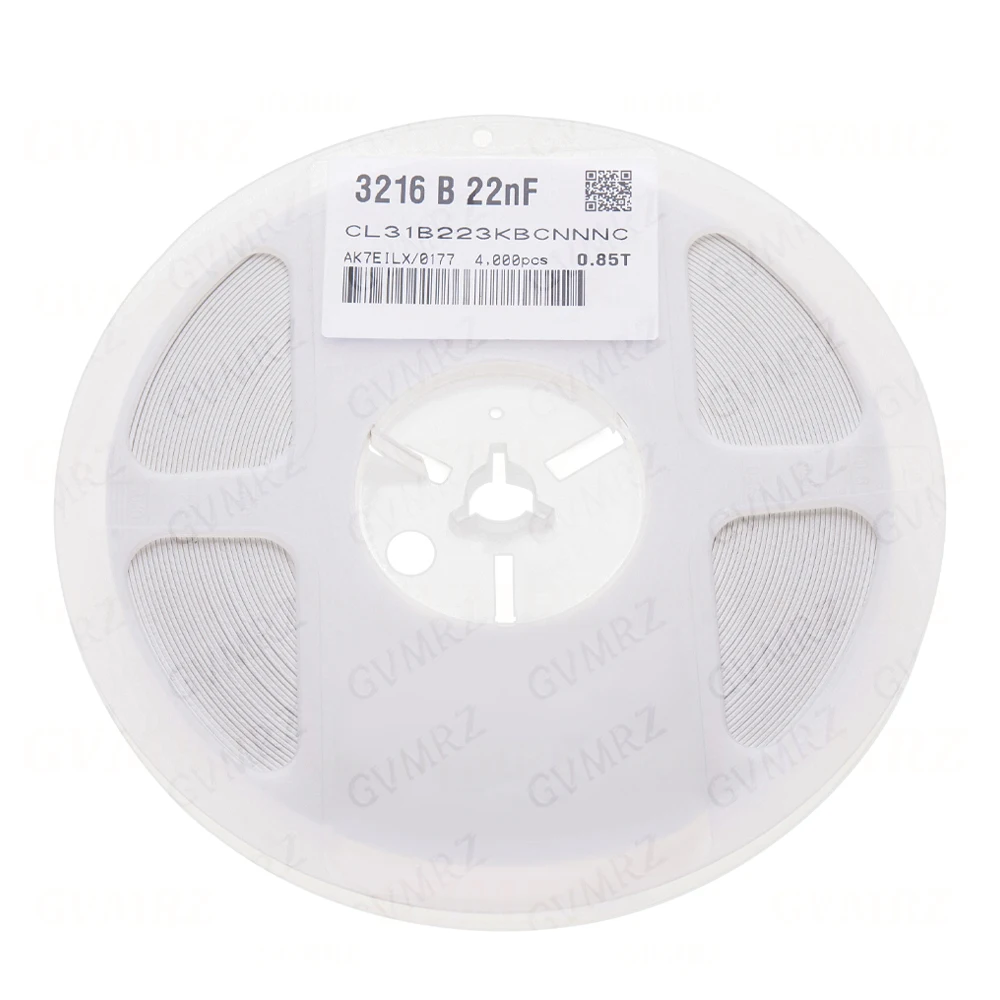 1reel 2000/4000pcs 1UF 2.2UF 4.7UF 1206 SMD 0.5pF-47uF 10NF 100NF Thick Film Chip Multilayer Ceramic Capacitor 10UF 1PF