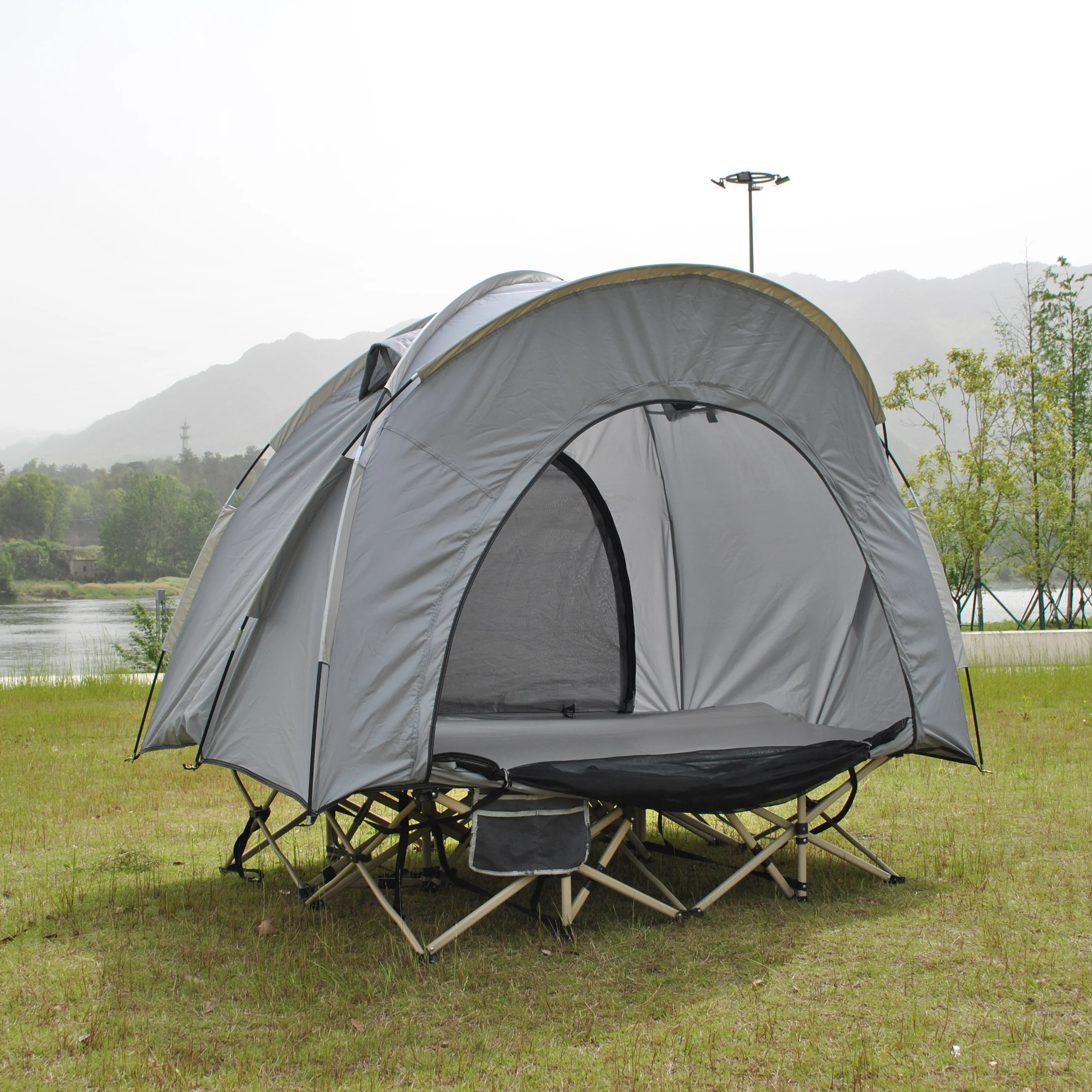 

Cot Tent for Camping 4 Person Tent Waterproof Windproof Camping Tent, Easy Setup Outdoor Tent,cot Bed Tent Not Include Bed