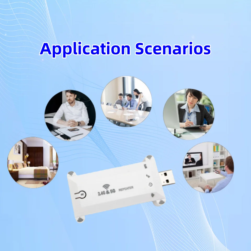 AC1200 USB WiFi Range Extender 5G Wifi Signal Amplifier 2.4GHz Network Router Booster Dual Band Extender Repeater