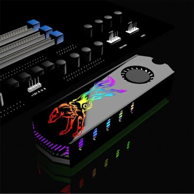 

M2 SSD Heatsink Cooler Vest 5V ARGB/12V RGB AURA SYNC M.2 2280 Solid State Disk Hard Drive Radiator Cooling Fan With Thermal Pad