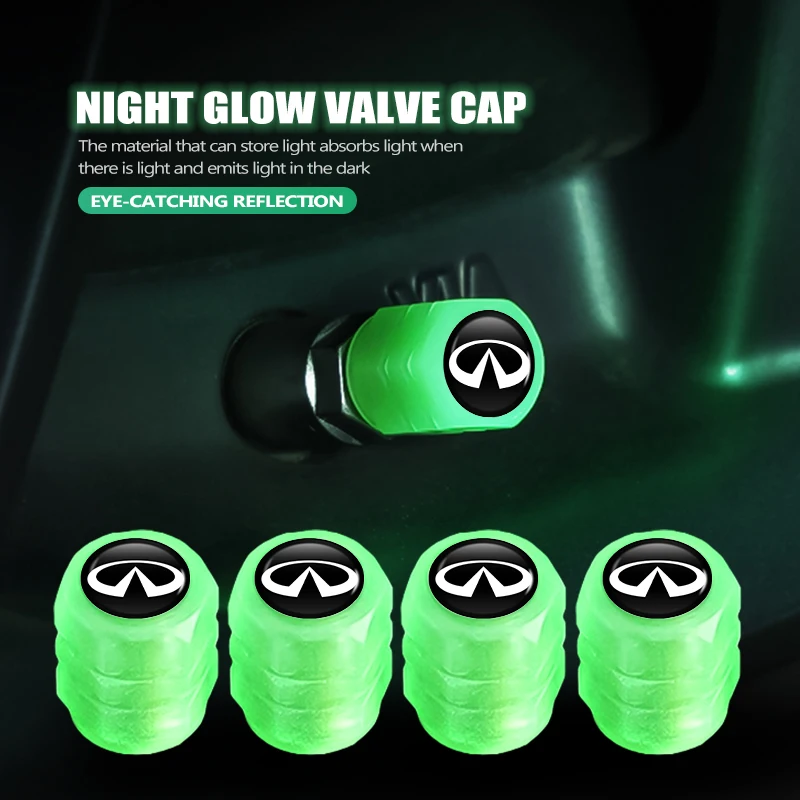 Автомобильные люминесцентные шины, крышка клапана, светящаяся крышка клапана, аксессуары для Infiniti QX50 QX30 QX60 G25 JX35 FX35 FX37 FX50 EX35