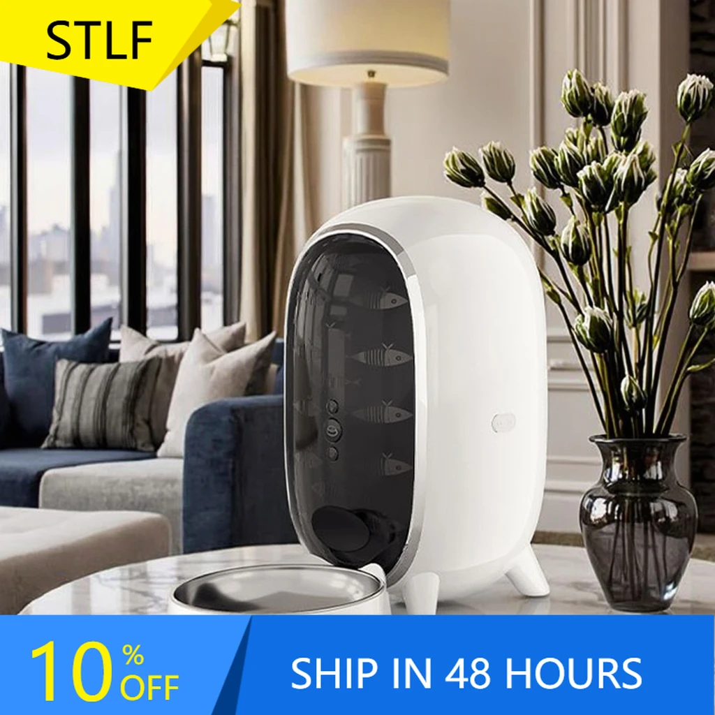 STLFWiFi Connection Unlimited Distance Simple Convenient Feeder Automatic Cat Dog CamerasAuto Pet Food Smart Feeder