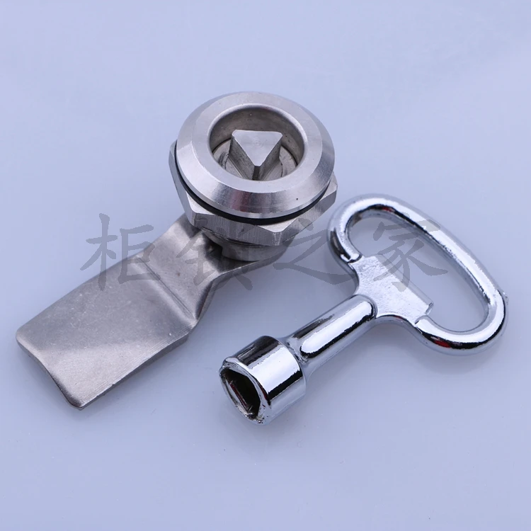 MS705 stainless steel triangle lock 304 stainless steel lock one word / wing / four corner / inner hexagon lock cylinder 10pcs