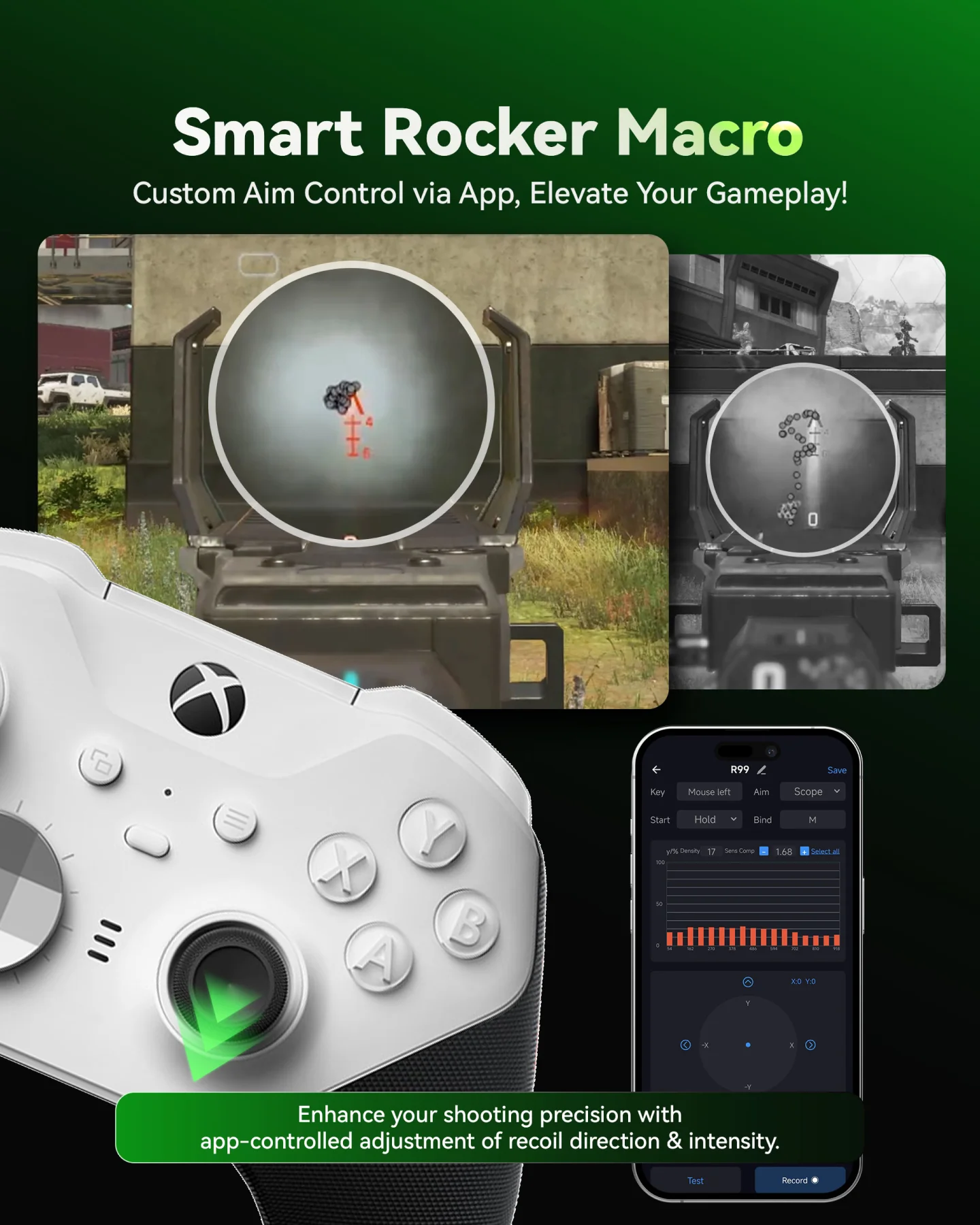Aimzenix AX200 PC Gaming K&M Converter/Adapter, App Customization, 1000Hz Reporting Rate