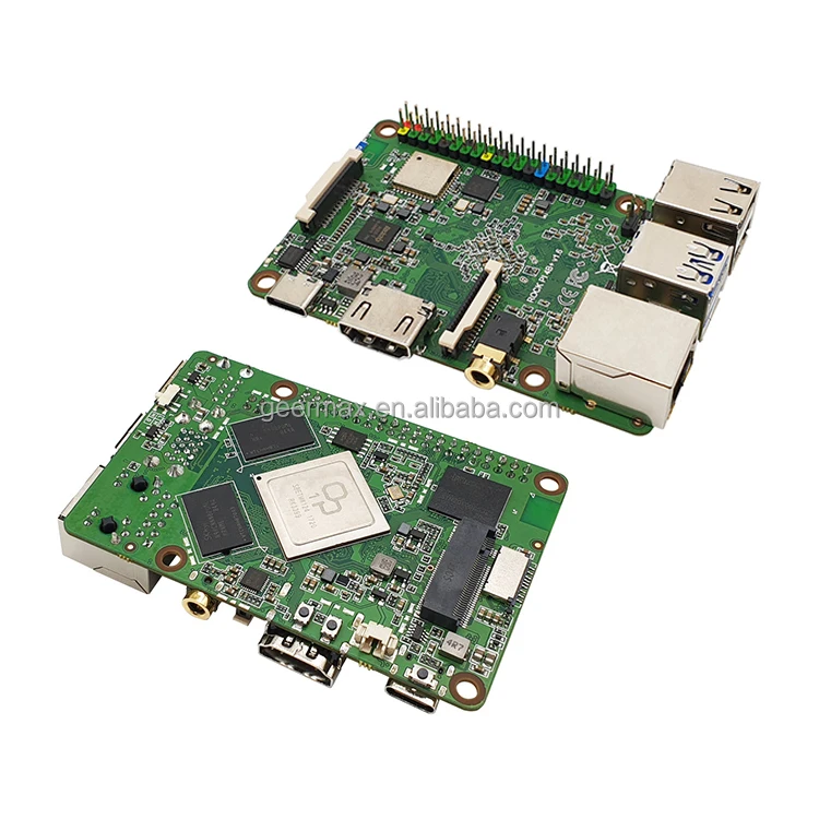 

Rock Pi + 4GB LPDDR4 128GB eMMC On Board Single Board Computer SBC WiFi5 BT5 GbE LAN with PoE Support Rock Pi 4 Model B+ Plus