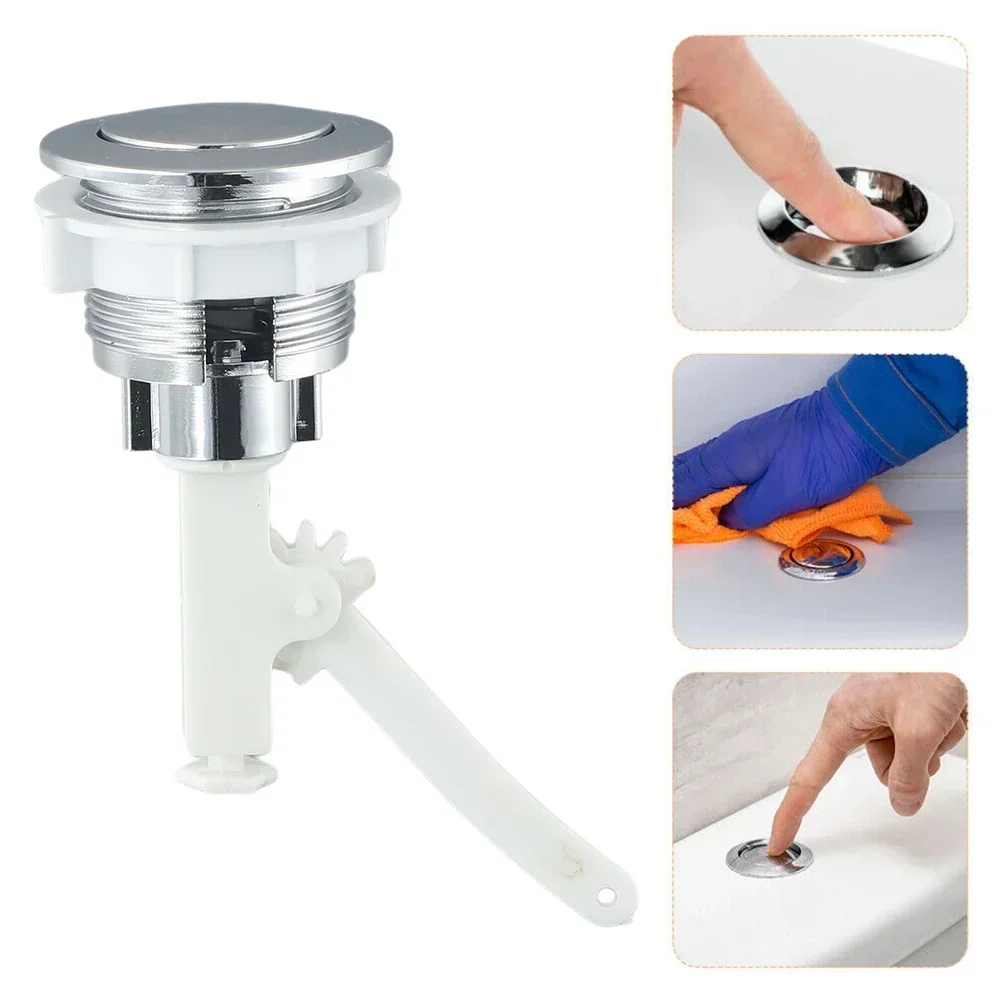 38mm Bathroom Toilet Push Button Switch ABS Single Flush Button Water Press Flush Button Toilet Water Tank Accessories