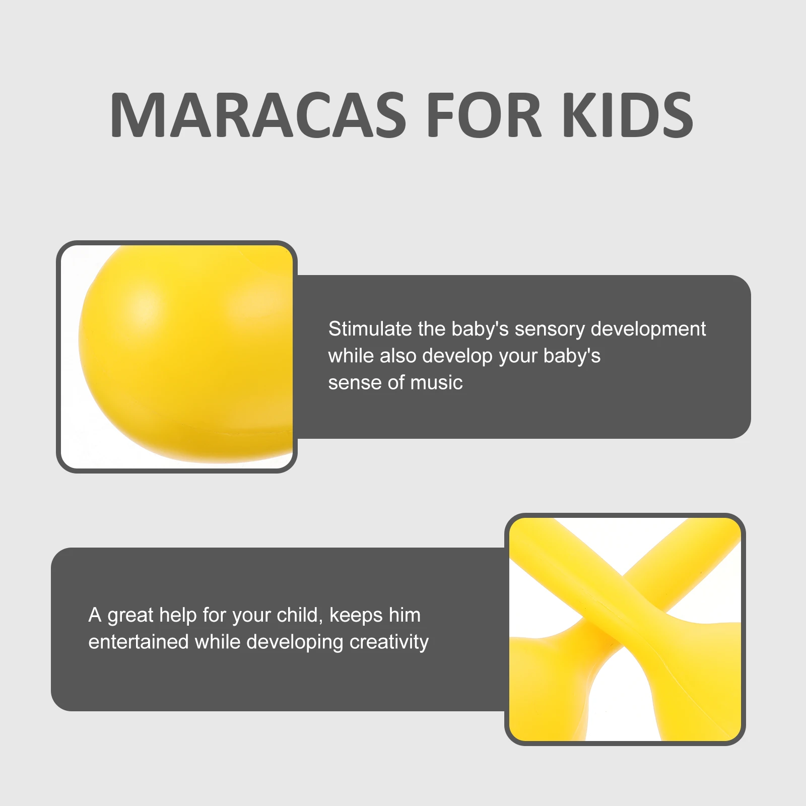 

6 Pcs Kids Maracas Musical Instruments Toys Toddler Baby Sand ABS Material Sound Perception Hand Coordination