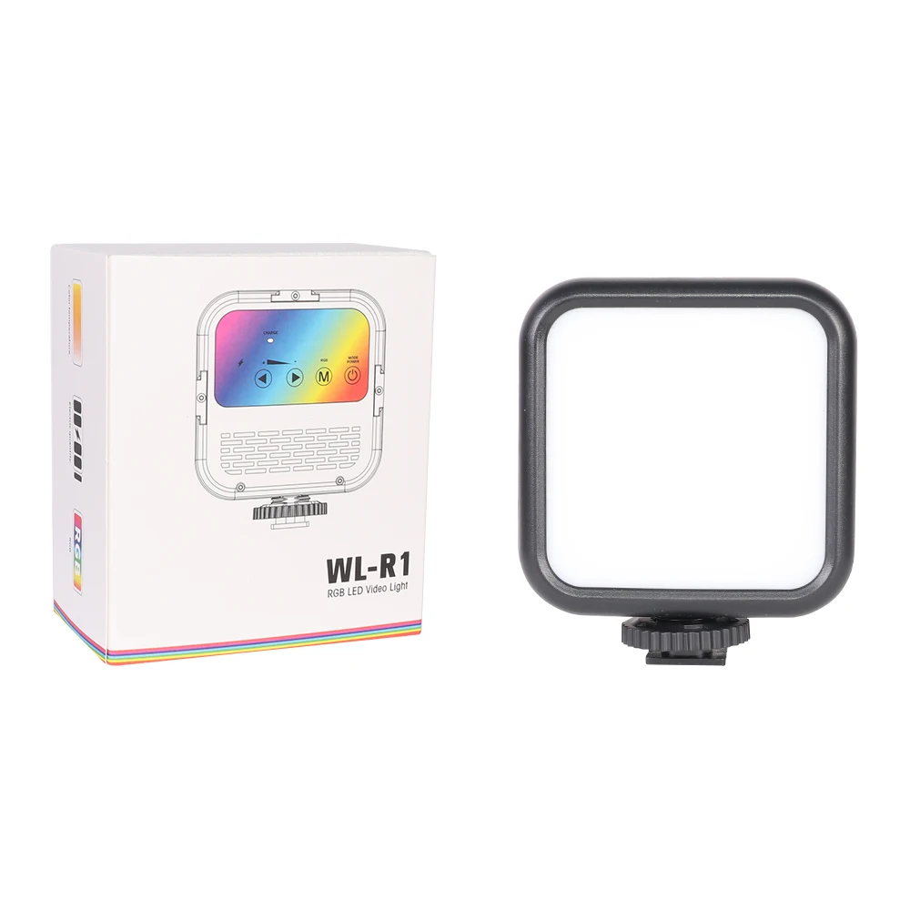 5W RGB Streaming Light,2000mAh Built-in Battery Key Light ,3000-6000K Adjustable Studio Video Light  Photography Video Recording