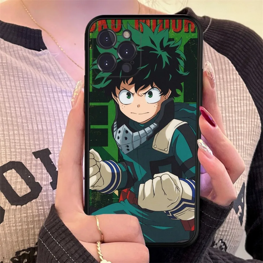 Deku My Hero Academia Phone Case For iPhone 15 14 11 12 13 Mini Pro XS Max Cover 6 7 8 Plus X XR SE 2020 Funda Shell