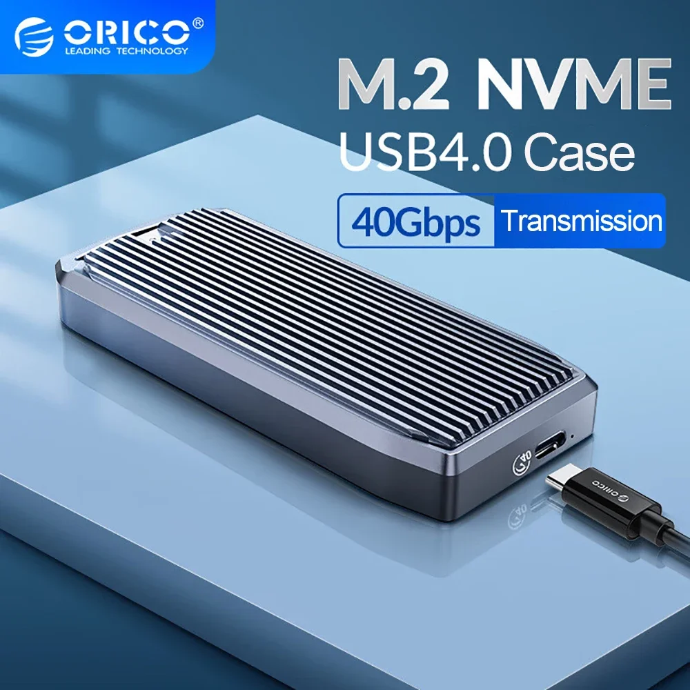 ORICO USB4 40Gbps M.2 NVME SSD Enclosure Aluminum M2 External Case Compatible with Thunderbolt 3/4 m.2 ssd nvme case for Macbook