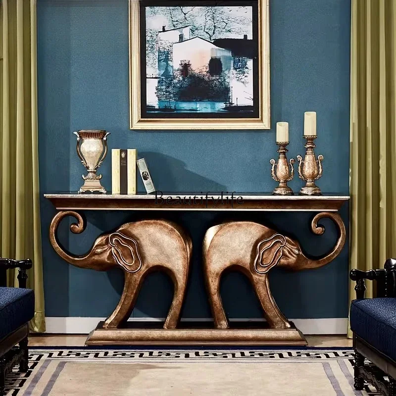 

5ld14 French retro neoclassical European entrance table American decorative foyer cabinet