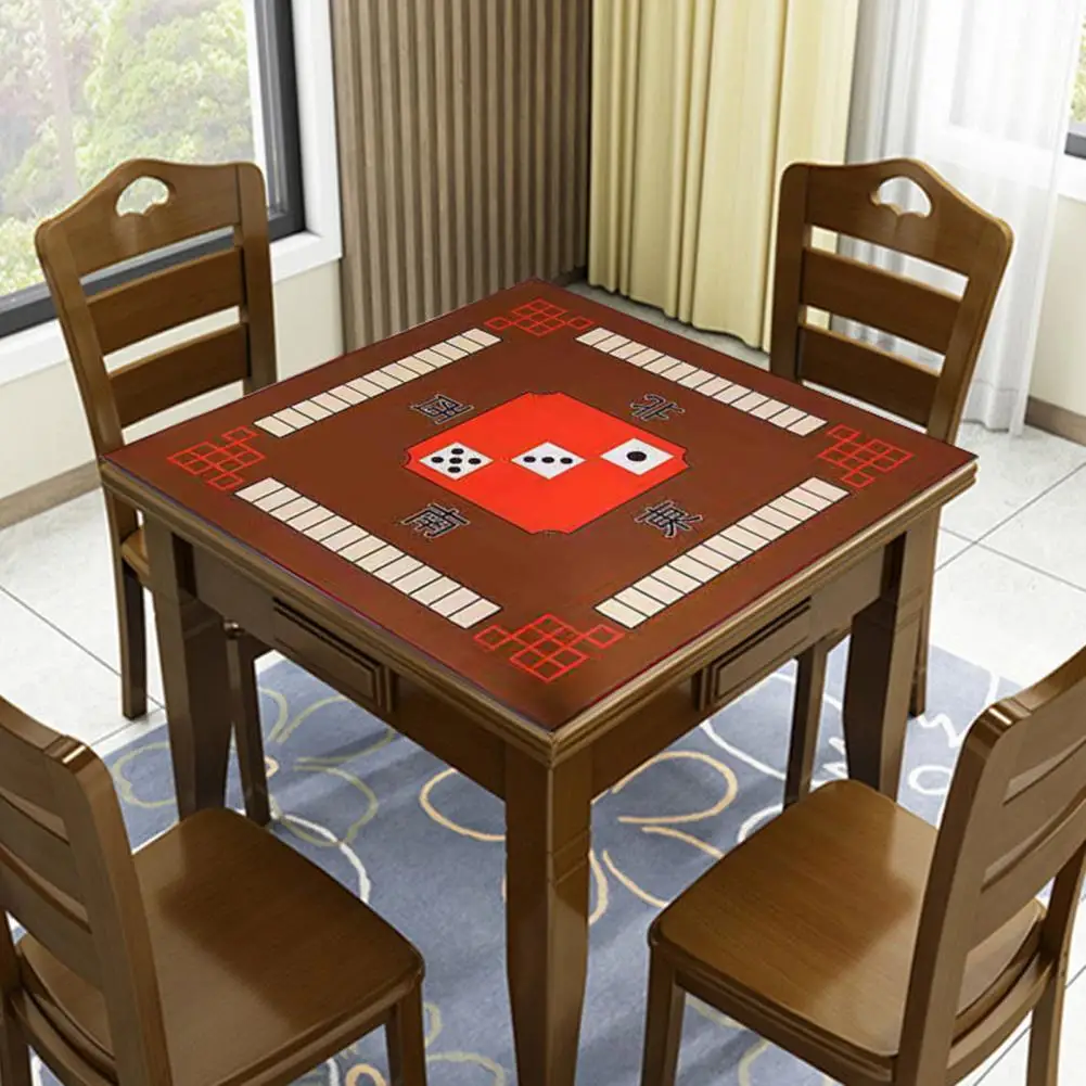 Mahjong Pad Washable Strong Water Absorption Square Multifunctional Mahjong Mat Tablecloth Mahjong Mat Noise Reduction