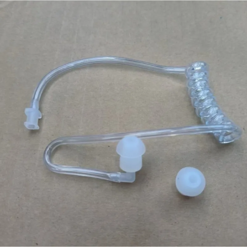 1pcs Earphone Transparent Coil Acoustic Air Tube Earplug For Two-Way Radio Walkie Talkie Earpiece Headset Accessories