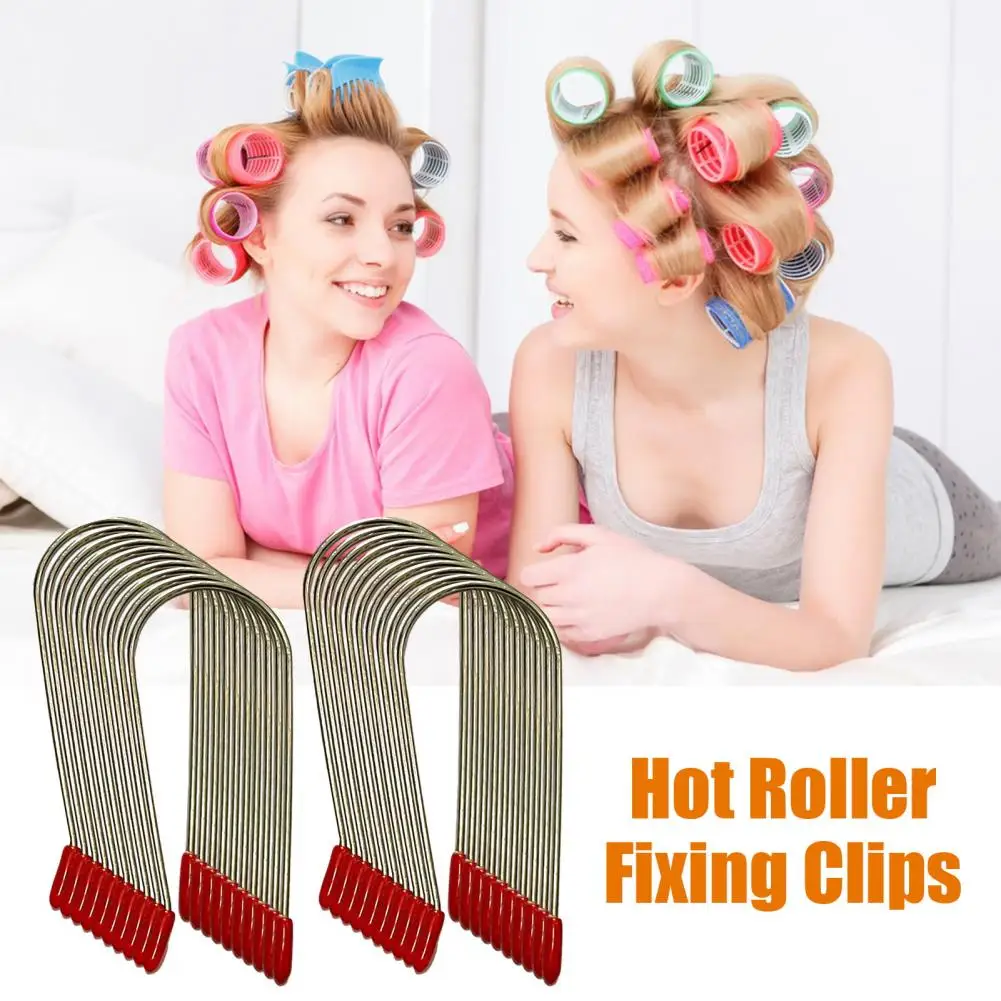 20Pcs Hot Roller Clips Hot Curler U-shaped Clip Replacement Kit Heated Roller Securing Pins Fits All Sized Rollers Curlers