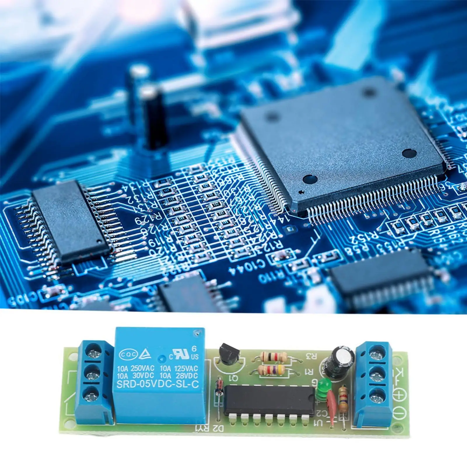 3Pcs Relay Module CD4013 Chip 1 Channel NO NC Single Pole Double Throw with Optocoupler Isolation 5VDC