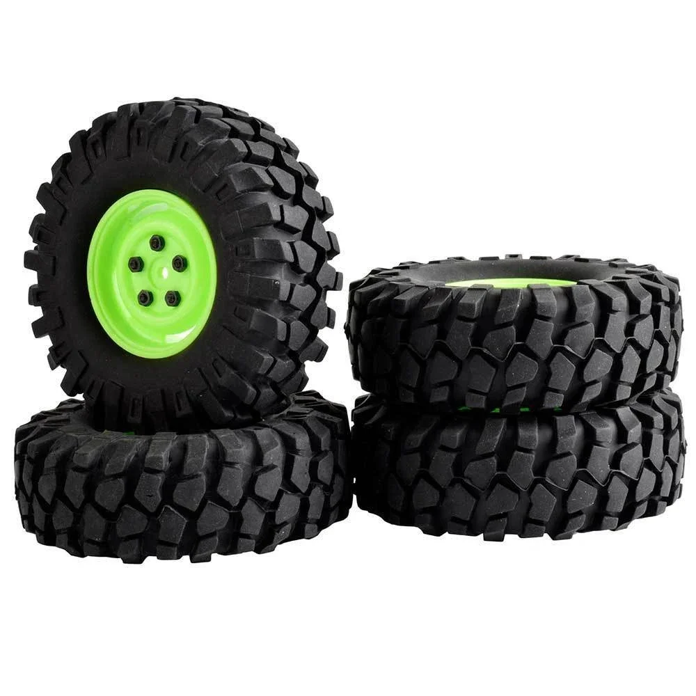 RC Rim51-7006L Rubber  Tires 108mm & Wheel sets RC 4WD Axial Rock Climbing