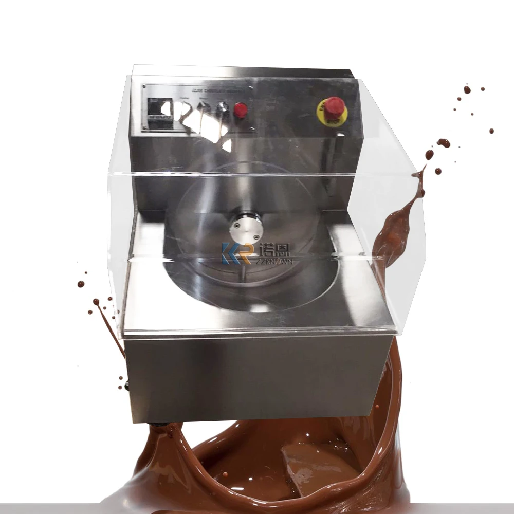 Machine à fondre et mouler le chocolat avec robinet, couvercle transparent, plus propre