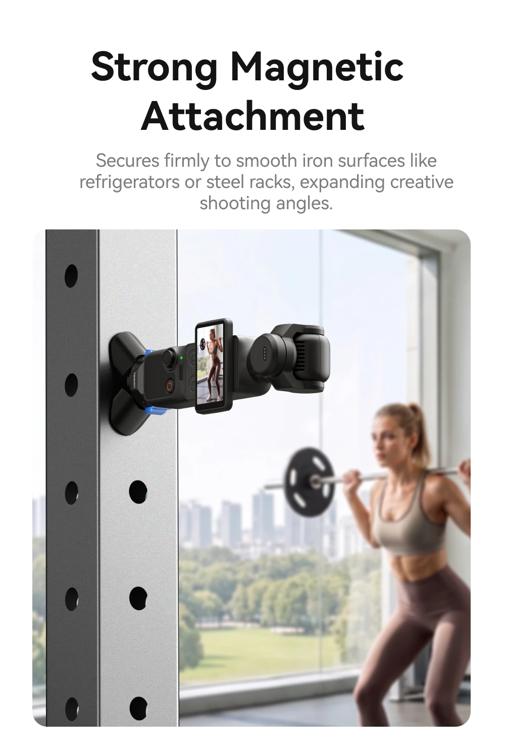 TELESIN Mini Magnetic Tripod for DJI Osmo Pocket 4/3 Base Type-C Charging Adapter Release Camera Stand Mount Holder Stand