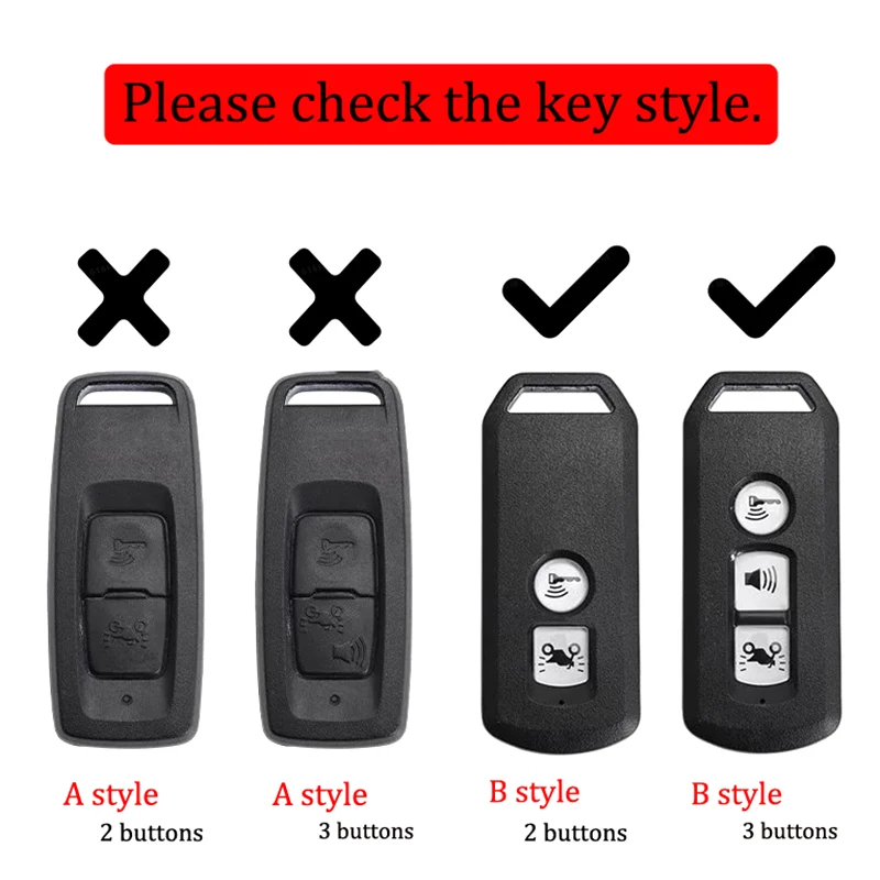 For Honda Forza 125 300 350 Forza750 Forza 750 CNC Aluminum Motorcycle Accessories Key Shell Key Case Cover Key Chain Keyring