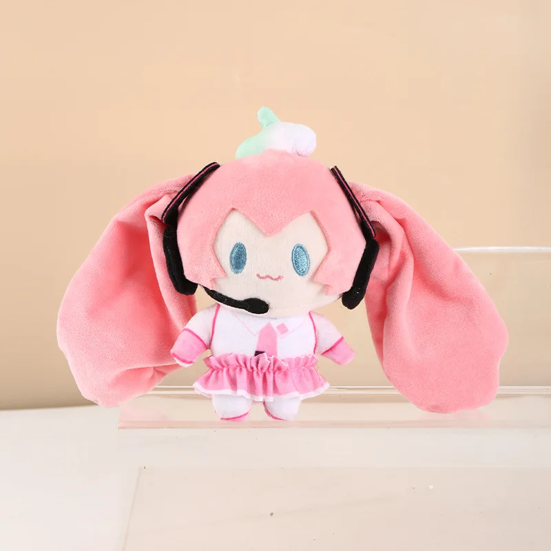 Kawaii Girls Plush Pendant Keychains Green Pink Women Child Backpack Bag Hanging Doll Pendant  Gift