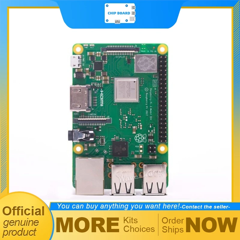 

Original Element14 Raspberry Pi 3 Model B/B+, 1.4GHz Quad-Core Cortex-A53 SBC Third-Generation Version