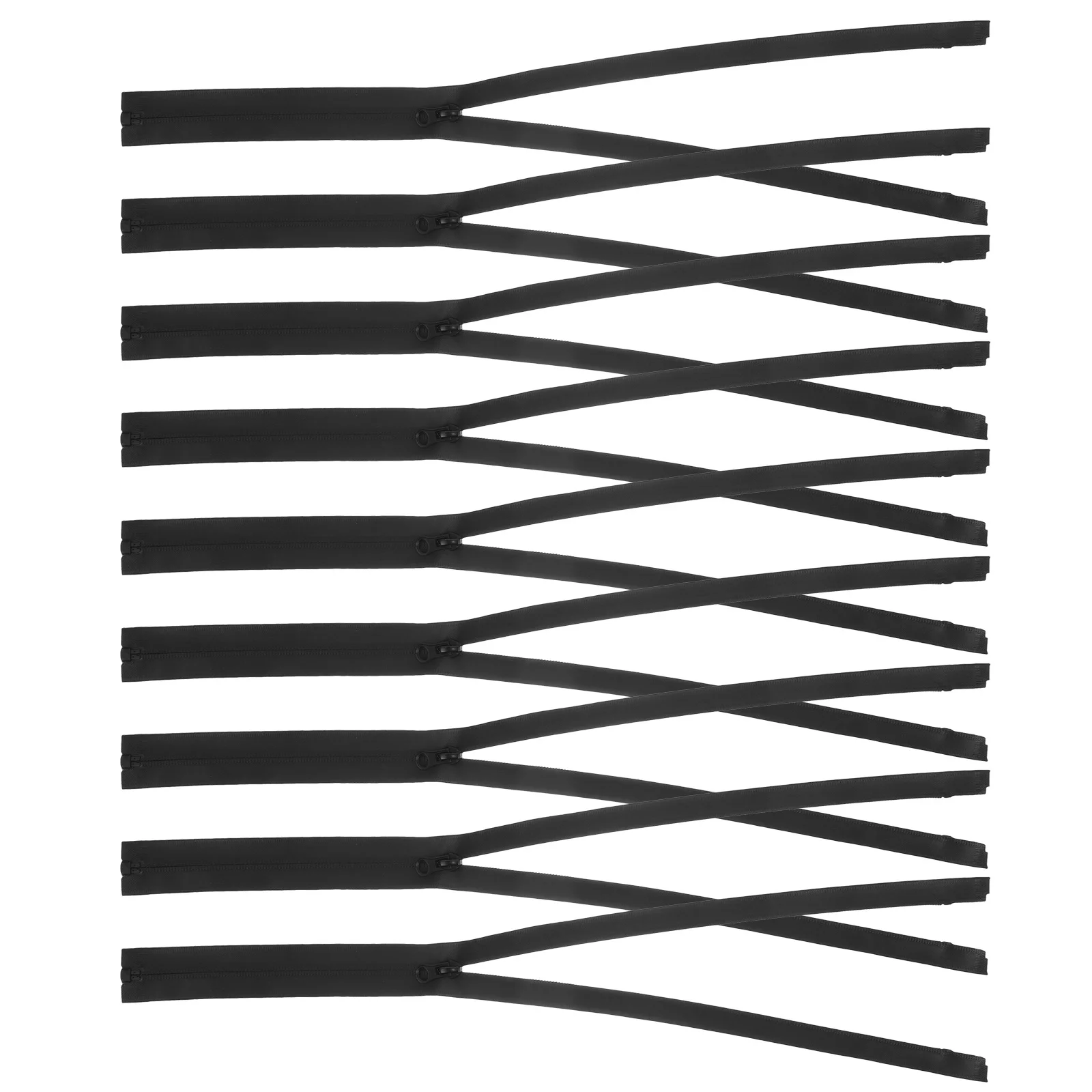 

10pcs Nylon Zippers Long Waterproof Raincoat Zipper Strap For Diy Sewing Replacement Multi-Use Craft Bag Clothing Zipper