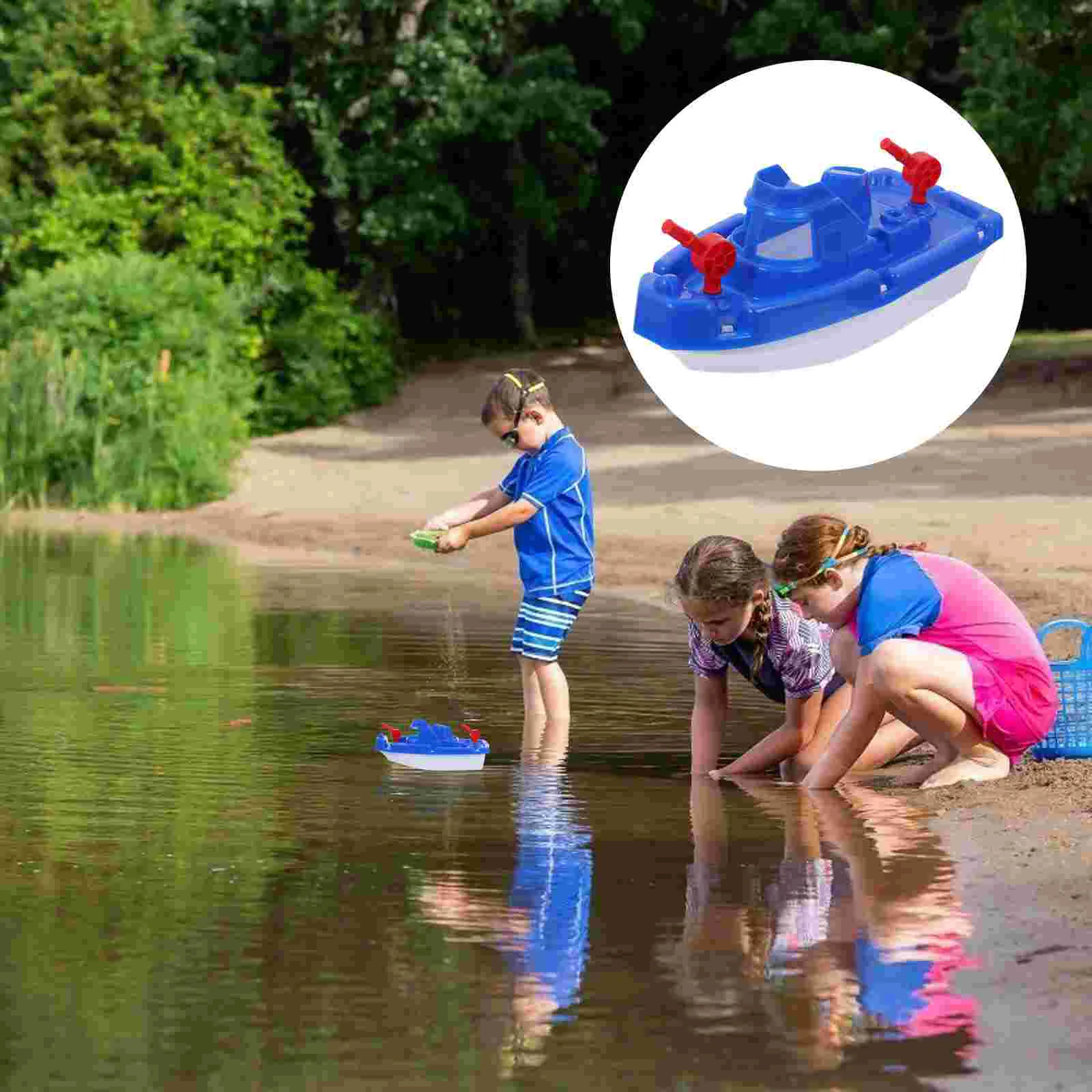 

Speedboat Sailing Playthings Girl Beach Toys Bath for Girls Kids Plastic Boats Race Take Baby