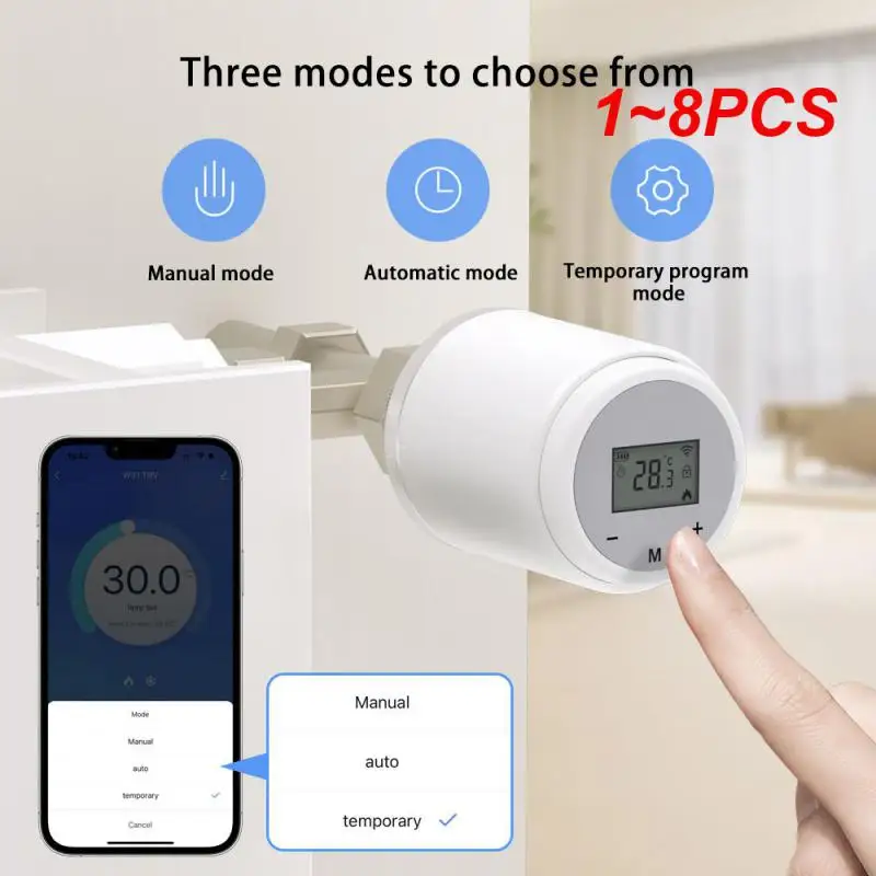 

1~8PCS Tuya Sleek Save Energy And Reduce Heating Costs With S Stay Comfortable With Smart Temperature Control Thermostat Modern