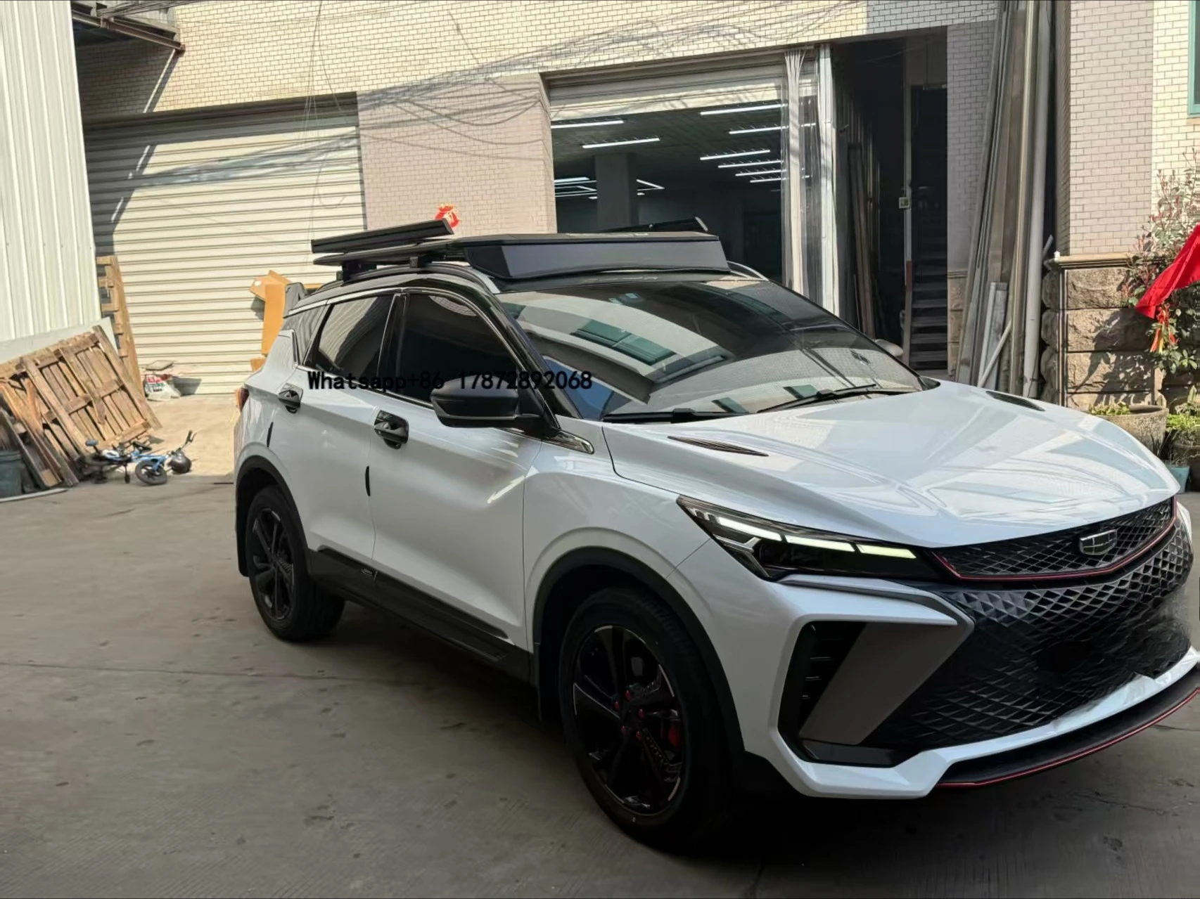 

Aluminum Alloy Roof Rack for Proton X50 / Geely Coolray / BinYue - High-Capacity Luggage Holder for Camping Travel & Adventure