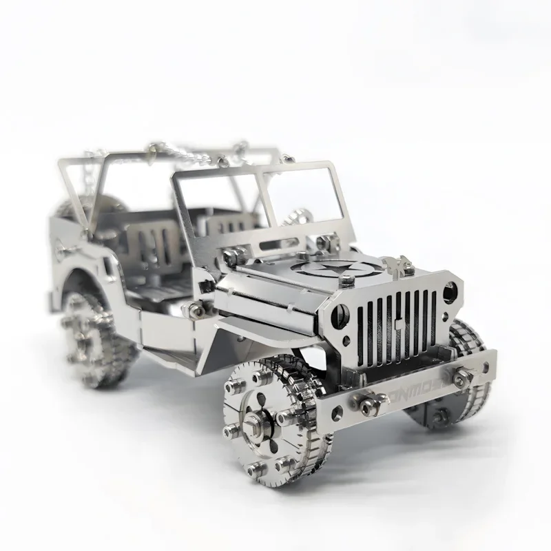 

Iron-blooded Jeep car toy 3D three-dimensional metal assembly model creative DIY handmade puzzle difficult toy gift