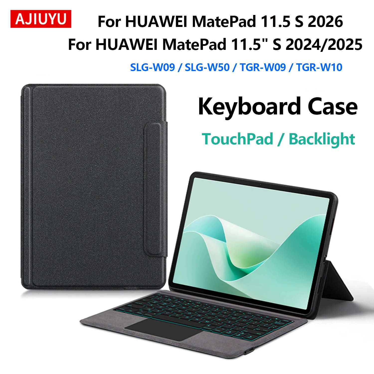 Touchpad Keyboard Case W/Backlight For HUAWEI MatePad 11.5 S 2026 SLG-W09 MatePad 11.5