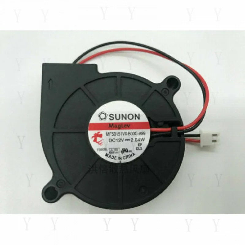 

Y+ 1pcs for SUNON MF50151VX-B00C-A99 12V 2.04W 5015 Fan 2pin