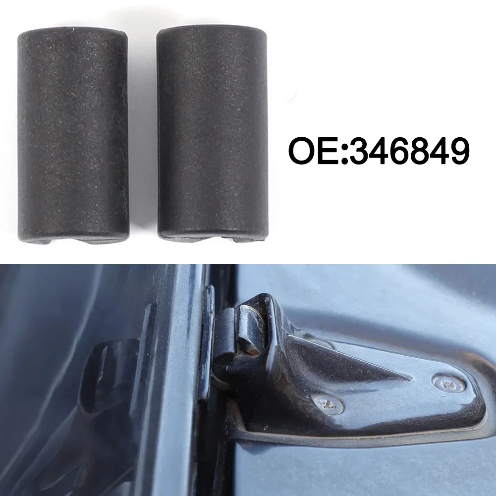 Hood Hinge Bushings For Land Rover 2004-2018 Defender 90/110/130, One Pair, 346849 Plastic Metal Black Car Accessories