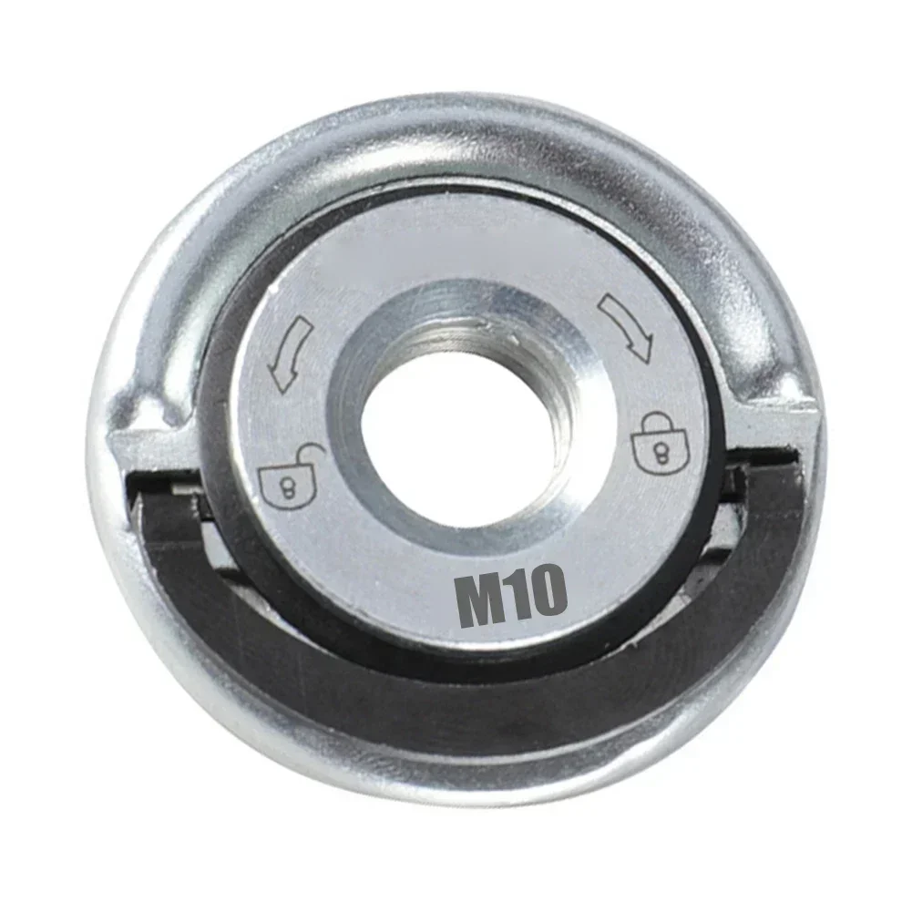 Rosca Ângulo Moedor Auto-travamento Placa de Pressão Liberação Rápida Flange Porca Ferramentas Mandril de Energia Acessórios Moedor de Ângulo M10