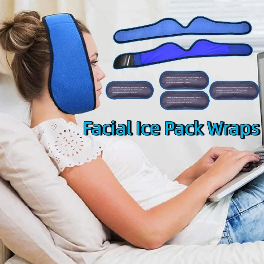 

Эластичные обертывания со льдом для лица, облегчение зубной боли, облегчение отеков челюсти, пакет со льдом, без утечек, удобные обертывания из горячего и холодного геля, уход за полостью рта