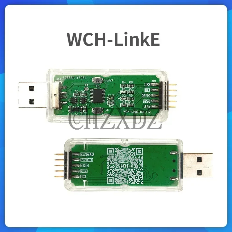 WCH LinkE Online Descarga Depurador Suporte WCH RISC-V Arquitetura MCU/SWD Interface ARM Chip 1 Porta Serial para Canal USB