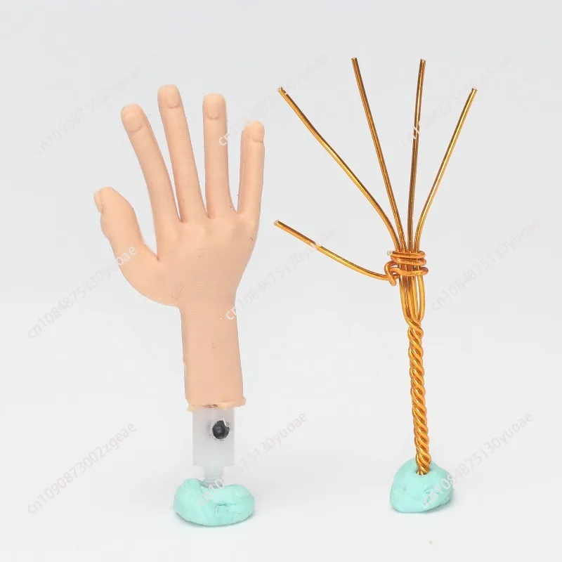Stop-motion Animation Doll Silicone Hands - Freely Movable Mini Moldable Silicone - Left and Right Hands Pair