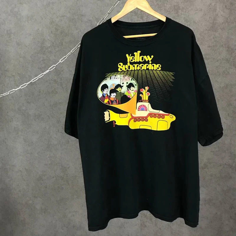 Summer The Beatles - Vintage Rock American Retro Oversized Printed T-Shirt