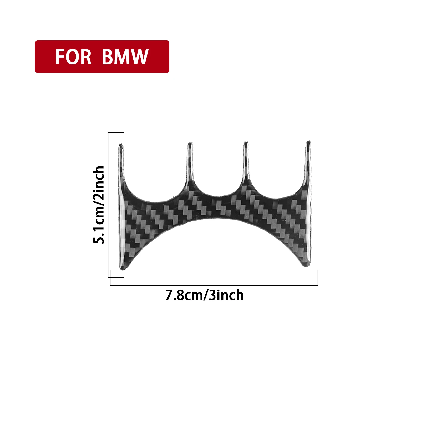 Real Carbon Fiber Car Accessories Center Console Decorative Trim Cover Soft Sticker For BMW E36 3 Series/M3 1994 1995 1996 view 5