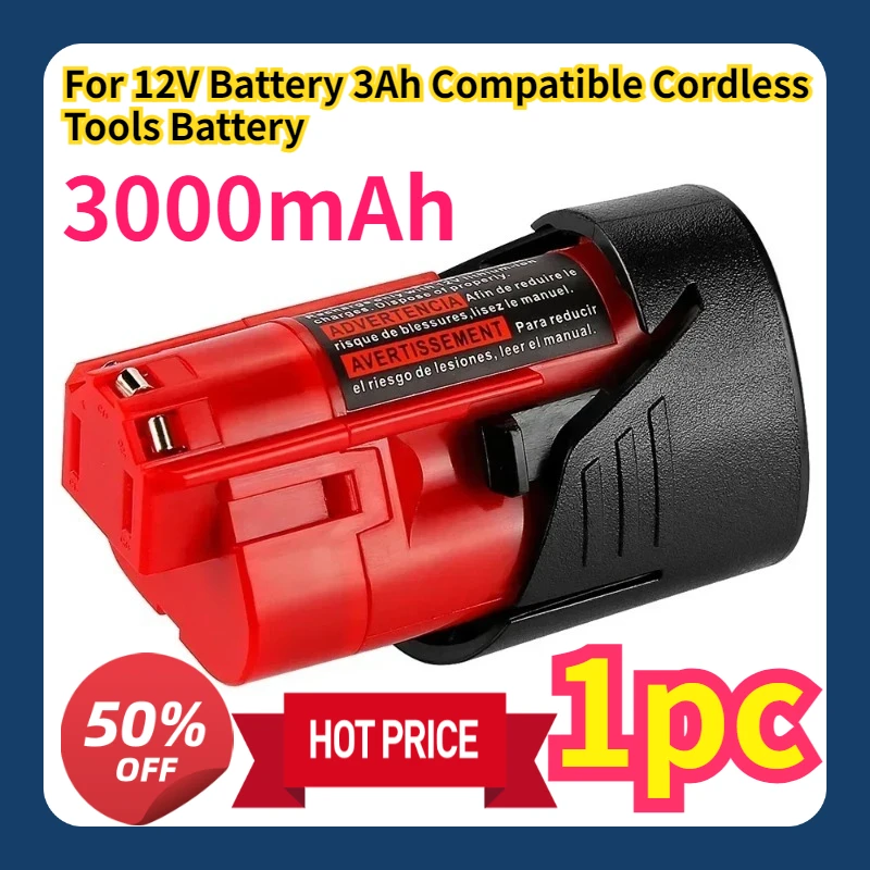 

For 12V Battery 3Ah Compatible Cordless Tools Battery